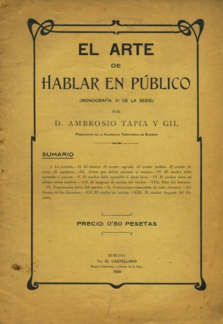 El arte de hablar en público.