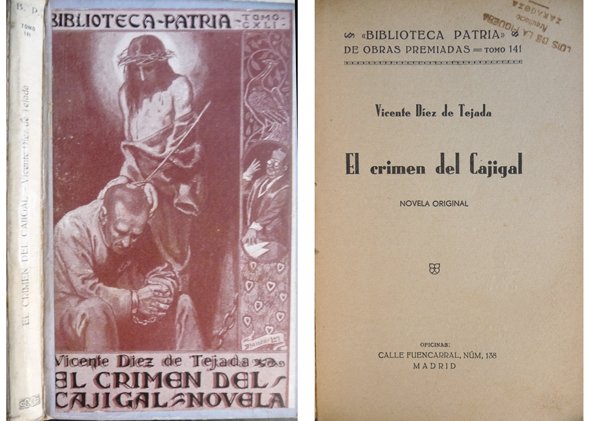 El Crimen del Cajigal. Novela.