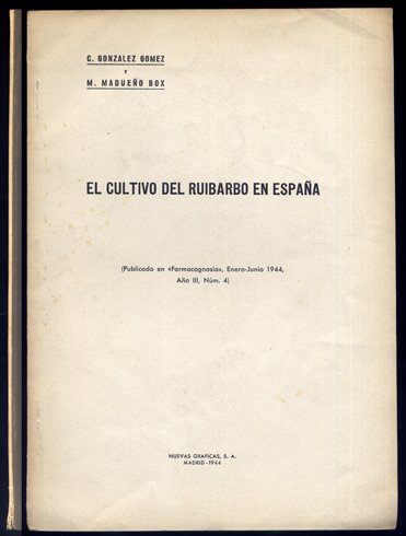 El cultivo del Ruibarbo en España.