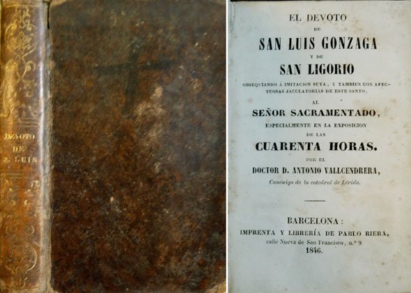 El devoto de San Luis Gonzaga y de San Alfonso …
