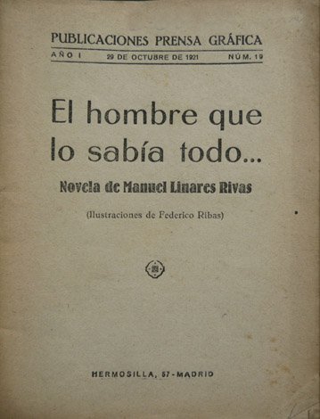 El hombre que lo sabía todo. Novela.