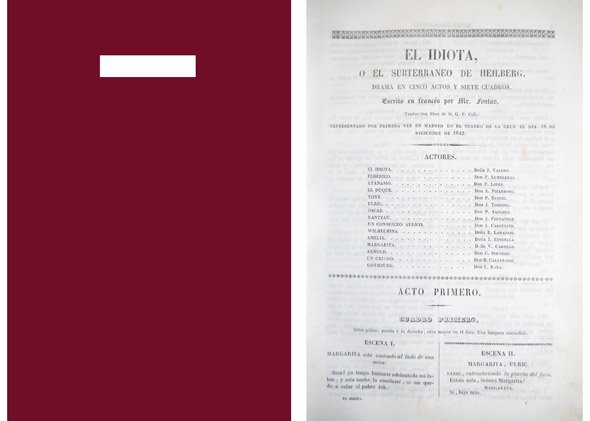 El Idiota o El Subterraneo de Heiberg. Drama en cinco …