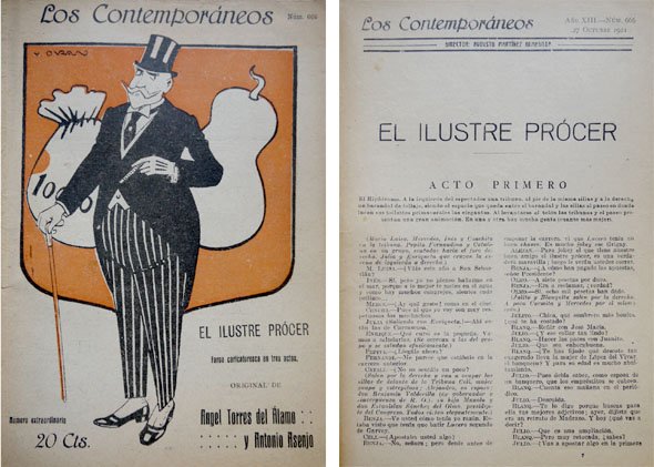 El ilustre prócer. Farsa caricaturesca en tres actos.