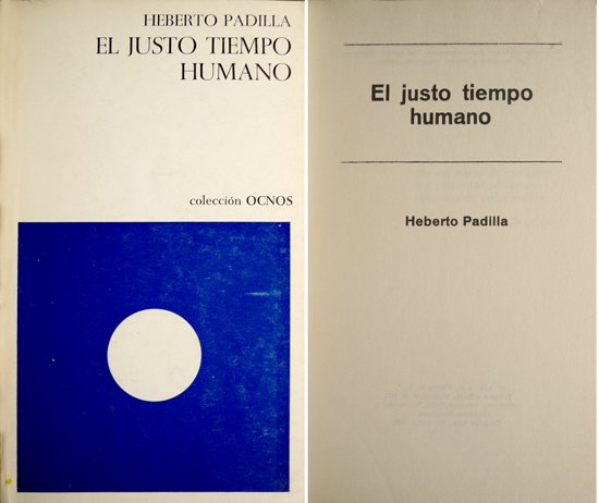 El justo tiempo humano. Poemas.