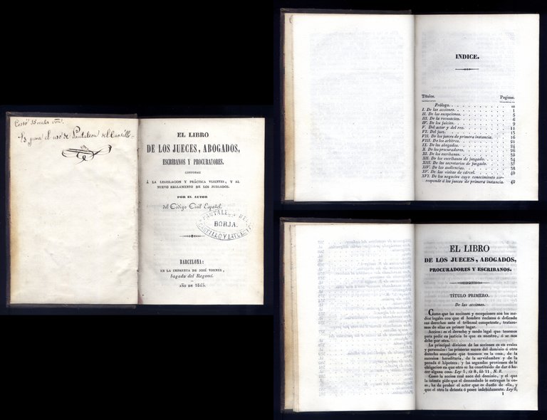 El Libro de los Jueces, Abogados, Escribanos y Procuradores. Conforme …