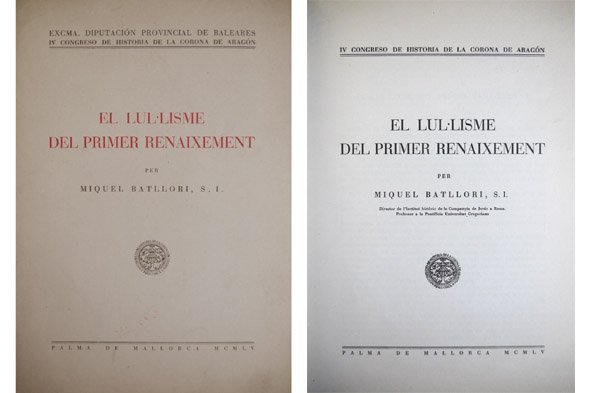 El Lul·lisme del Primer Renaixement.