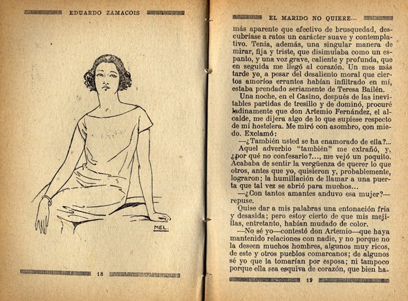 El marido no quiere. Novela.