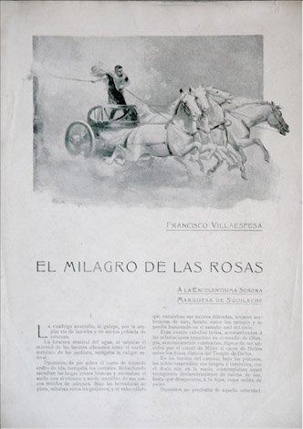 El milagro de las rosas. Novela.