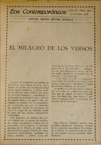 El milagro de los versos.