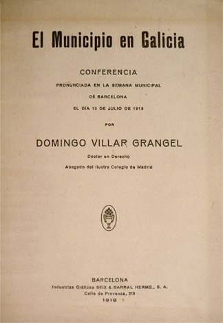 El Municipio en Galicia. Conferencia en la Semana Municipal de …