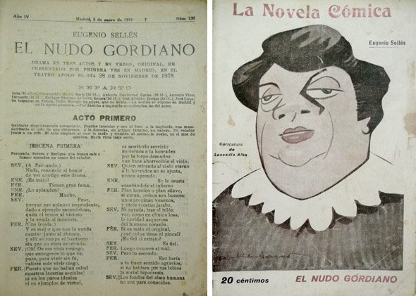 El nudo gordiano. Drama en tres actos y en verso.