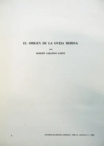 El orígen de la Oveja Merina.
