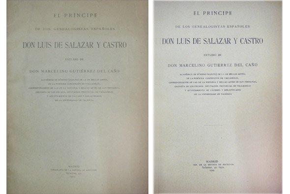 El príncipe de los genealogistas españoles: Don Luis de Salazar …