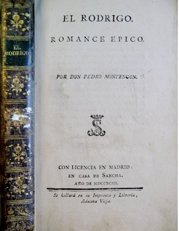 El Rodrigo. Romance épico.