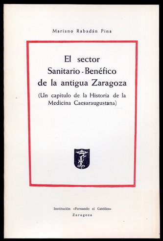 El sector sanitario - benéfico de la antigua Zaragoza.