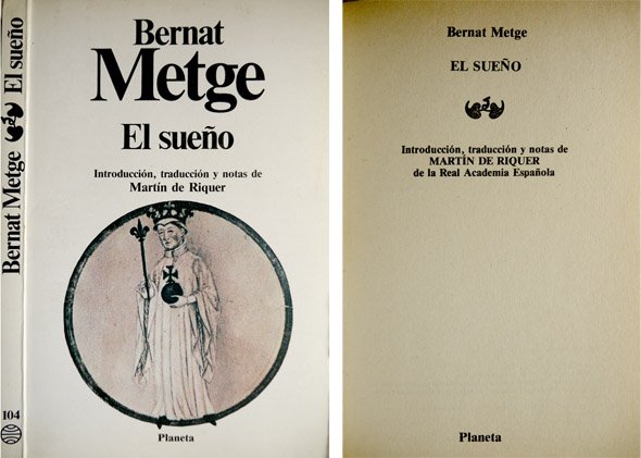 El Sueño. [Lo Somni]. Introducción, traducción y notas de Martín …