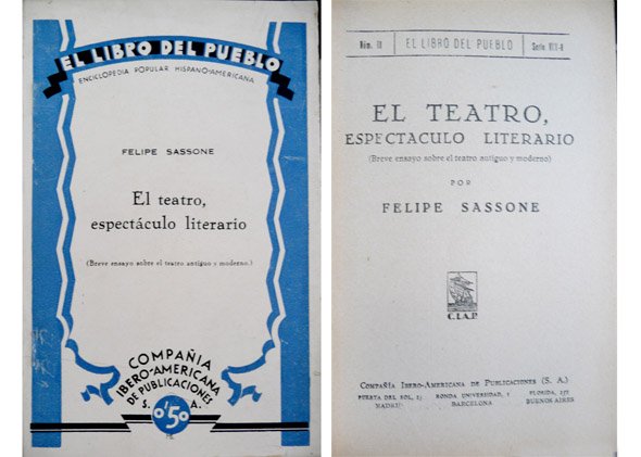 El Teatro, espectáculo literario. Breve ensayo sobre el teatro antiguo …