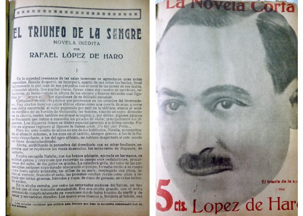 El triunfo de la sangre. Novela.