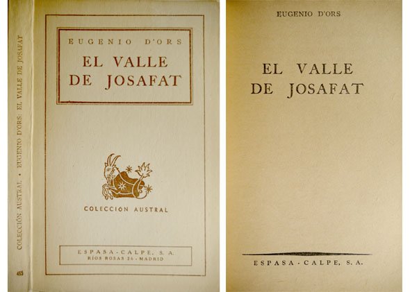 El Valle de Josafat. Traducción de Rafael Marquina.