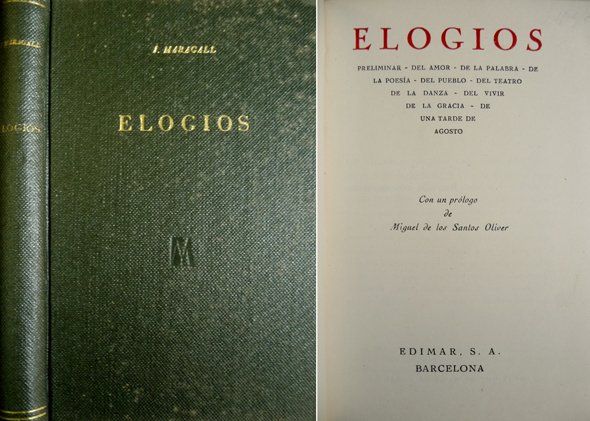 Elogios. Con un prólogo de Miguel de los Santos Oliver.