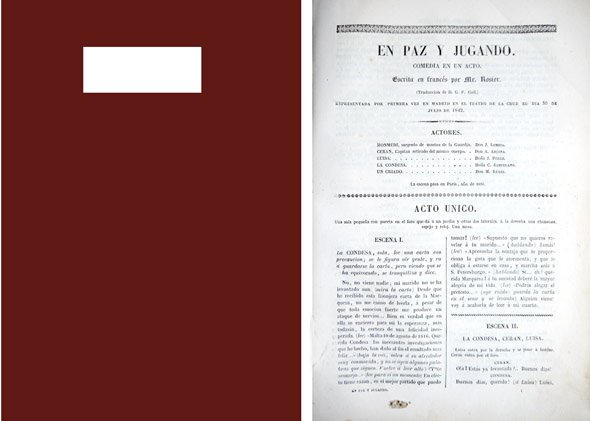 En paz y jugando. Comedia en un acto. Traducción de …