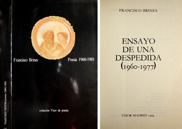 Ensayo de una despedida. Poesía, 1960 - 1977.