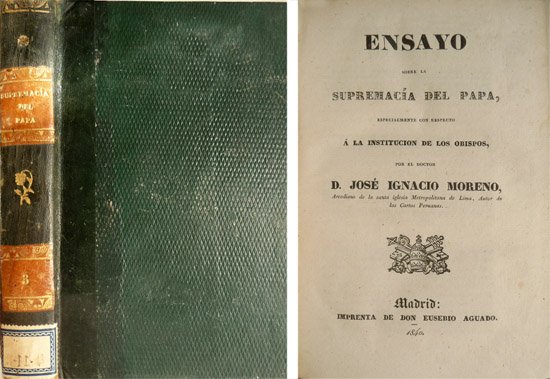 Ensayo sobre la Supremacía del Papa, especialmente con respecto a …