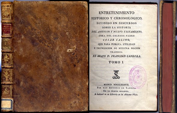 Entretenimiento histórico y chronológico, dividido en discursos sobre la historia …