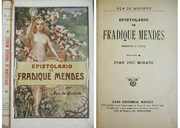 Epistolario de Fradique Mendes. Memorias y notas. Traducción de Juan … | Immagine principale