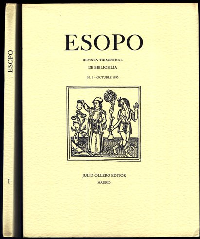 Esopo. Revista trimestal de Bibliofilia. Número 1, Octubre 1990. (Umberto …