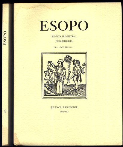 Esopo. Revista trimestal de Bibliofilia. Número 4, Octubre 1991. (Dino …