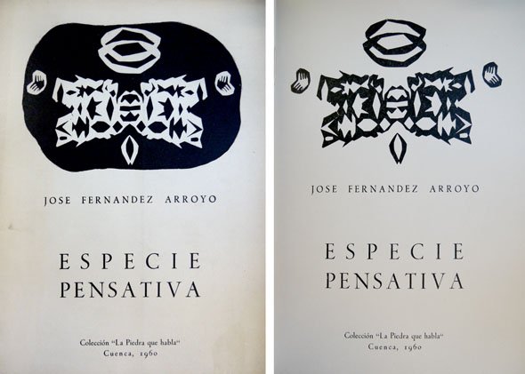Especie pensativa. Poemas.