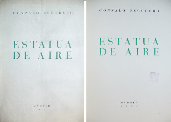 Estatua de Aire. Poemas.