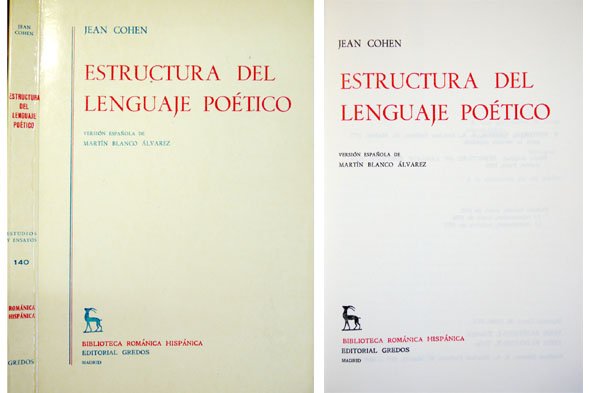 Estructura del Lenguage Poético. Versión española de Martín Blanco Alvarez.