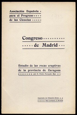 Estudio de las rocas eruptivas de la provincia de Zaragoza.
