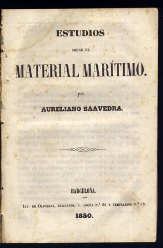 Estudios sobre el material marítimo.