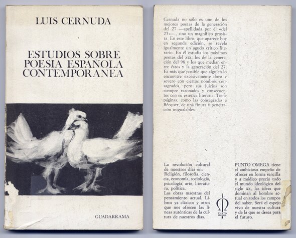 Estudios sobre Poesía Española Contemporánea.