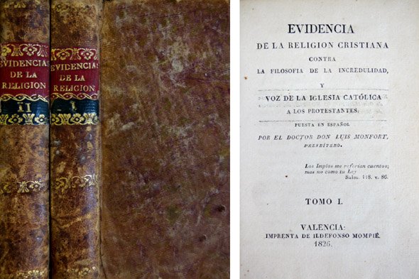 Evidencia de la Religión Cristiana contra la Filosofía de la …