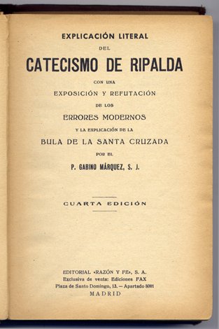Explicación literal del Catecismo de Ripalda, con una exposición y … | Immagine principale