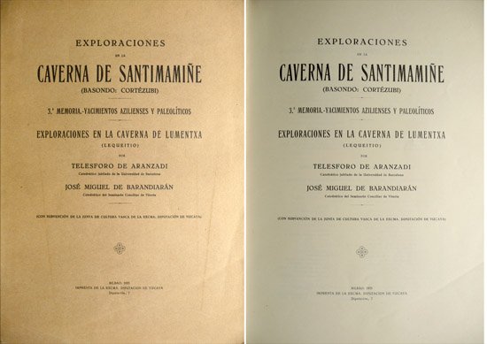 Exploraciones de la Caverna de Santimamiñe [Basondo: Cortézubi]. Memoria Tercera: …