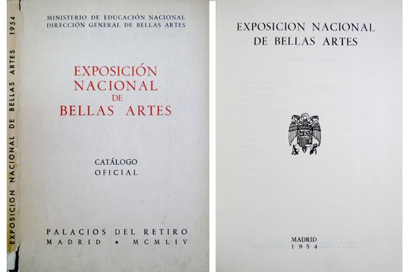 Exposición Nacional de Bellas Artes. 1954. Catálogo Oficial.