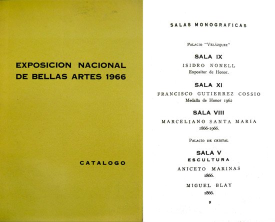 Exposición Nacional de Bellas Artes 1966. Madrid, Palacios del Retiro, …
