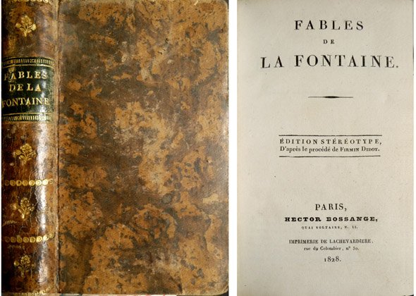 Fables de La Fontaine. Édition stéréotype, d'après le procédé de …