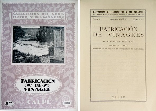 Fabricación de Vinagres.