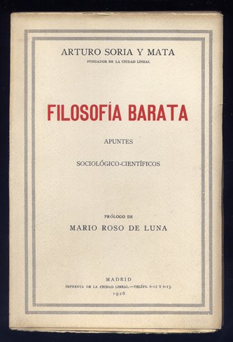 Filosofía Barata. Apuntes sociológico-científicos. [Artículos publicados en la revista "La …