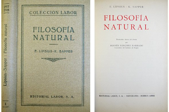 Filosofía Natural. Traducción directa del alemán por Moisés Sánchez Barrado.