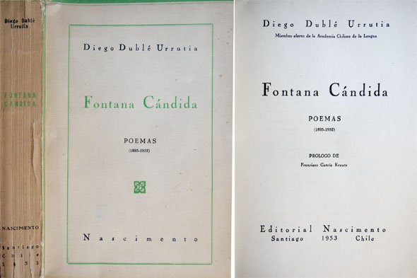 Fontana Cándida. Poemas, 1895-1952. Prólogo de Francisco García Krautz.