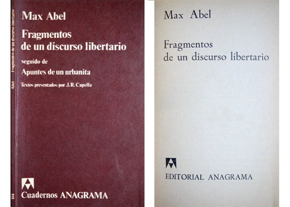 Fragmentos de un discurso libertario. Apuntes de un urbanita. Introducción …
