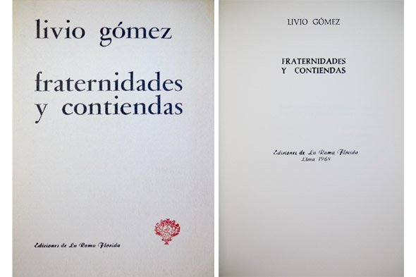 Fraternidades y Contiendas. Poemas.