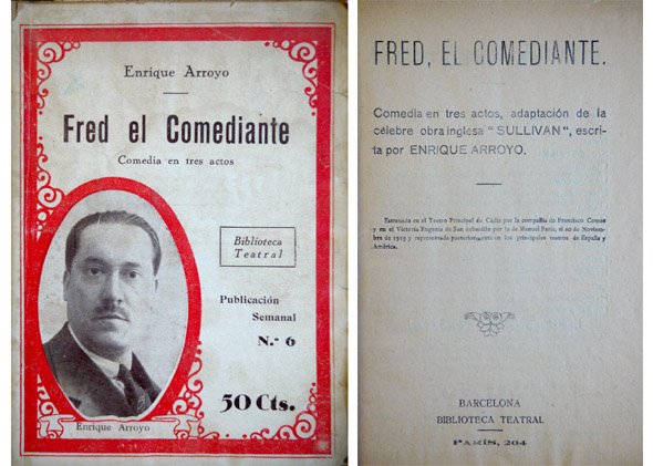 Fred, el Comediante. Comedia en tres actos.